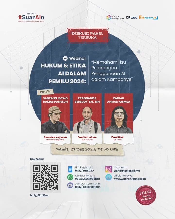 Navigating AI in Indonesia's 2024 Elections: Kitiran Foundation & Partners Launch 'SuarAIn' for Ethical Campaigning